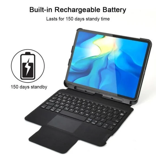 Choetech Magic Keyboard For iPad Pro 12.9 inch English/Arabic - Black